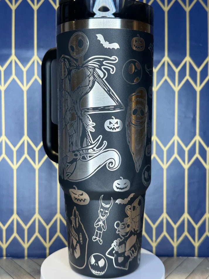 40oz Stitch Holographic Stainless Steel Car Cup