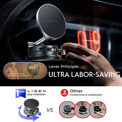 Vacuum Magnetic Car Phone Charger 25W