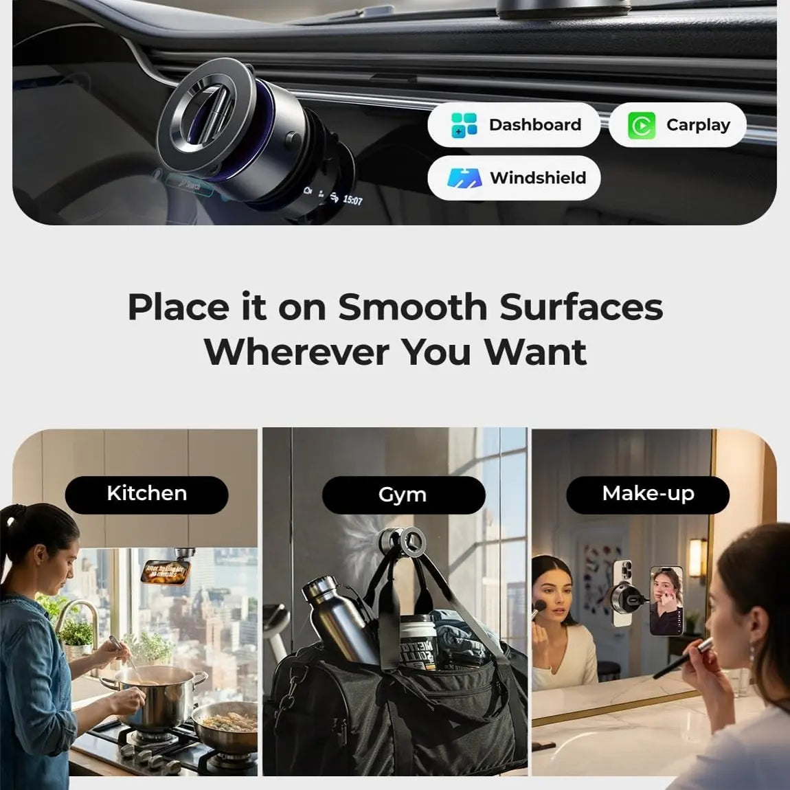 Vacuum Magnetic Phone Mount 360°