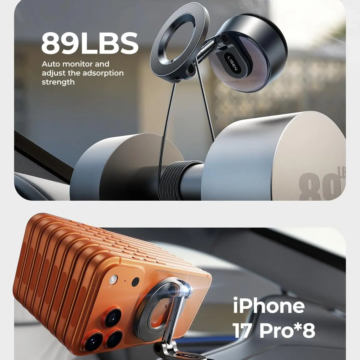 Vacuum Magnetic Phone Mount 360°