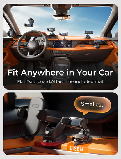 Auto-Adjust Car Phone Mount 360°